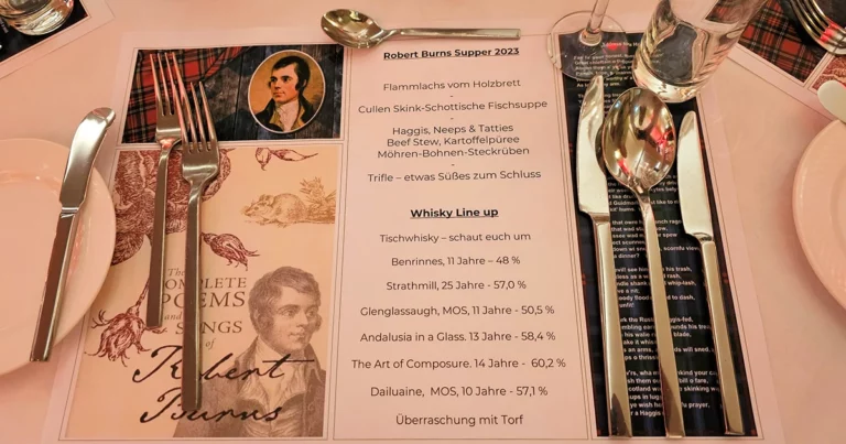 Burn Supper - Whiskytasting