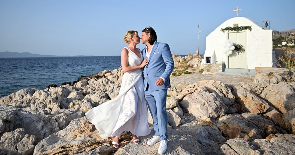 Hydra - Hochzeit vor der Kapelle