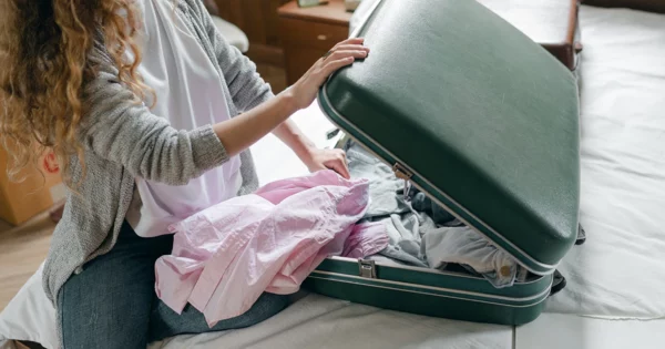 Reisebekleidung im Koffer Reisebekleidung im Koffer