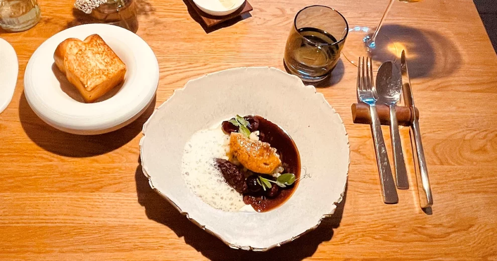 Restaurant Margaux Limburg - Gaenseleber Kirschen Brioche