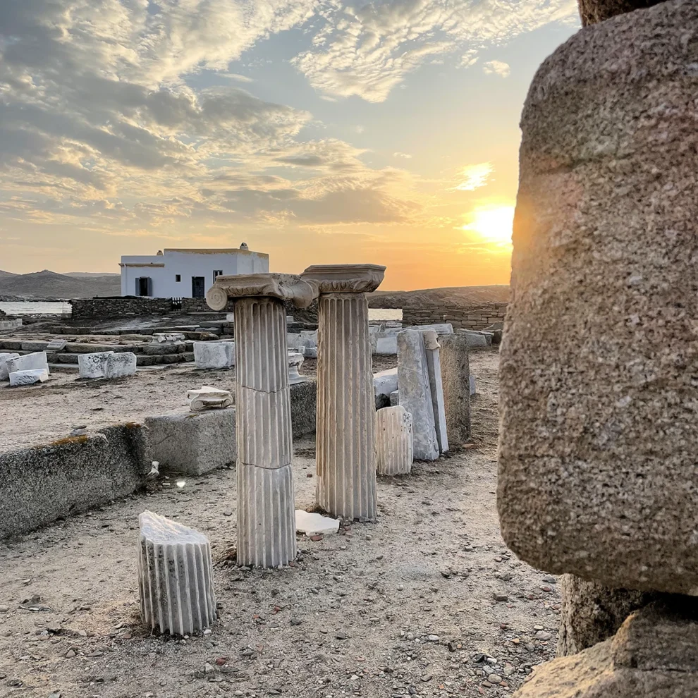 Delos - Abendsonne