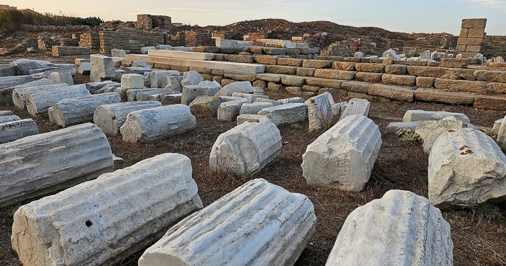 Delos - Säulenanordnung