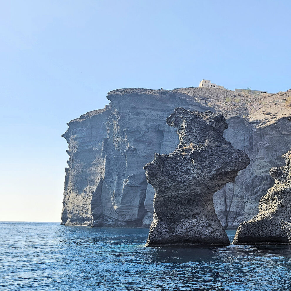 Santorini - Indian Face Rock