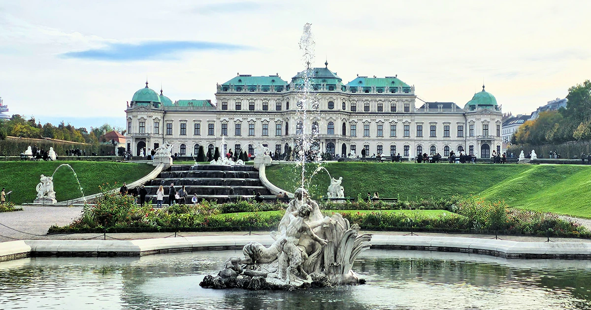 Wien – Blick auf das obere Belvedere Wien - Blick auf das obere Belvedere