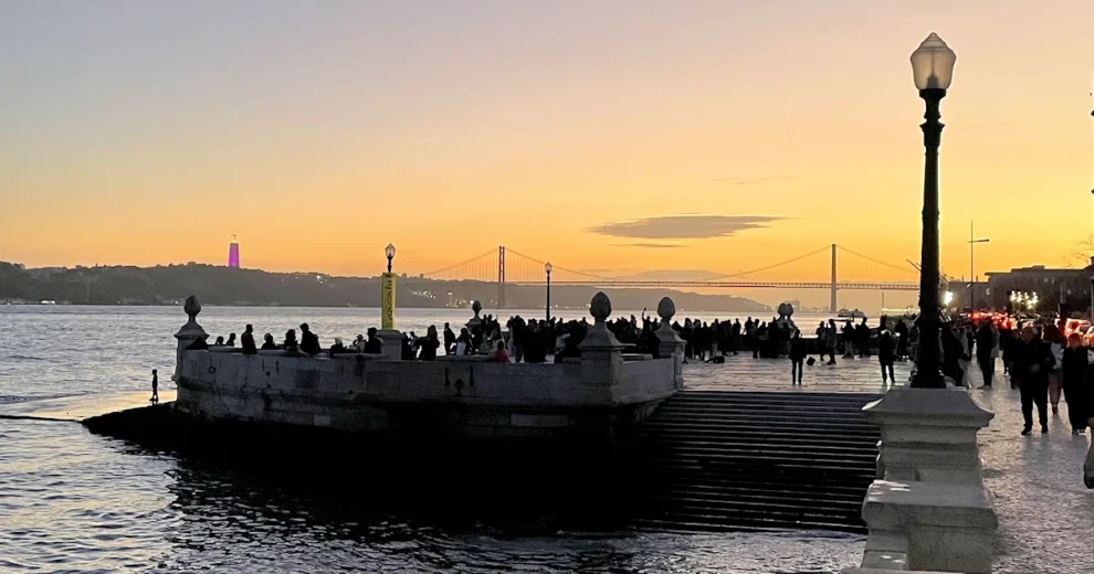 Lissabon - Tejo Sonnenuntergang
