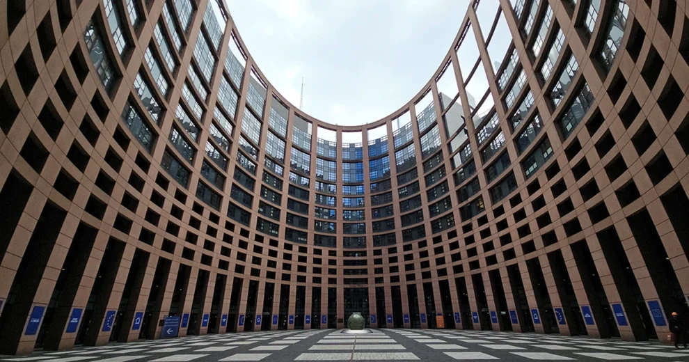 Europaparlament - Innenhof