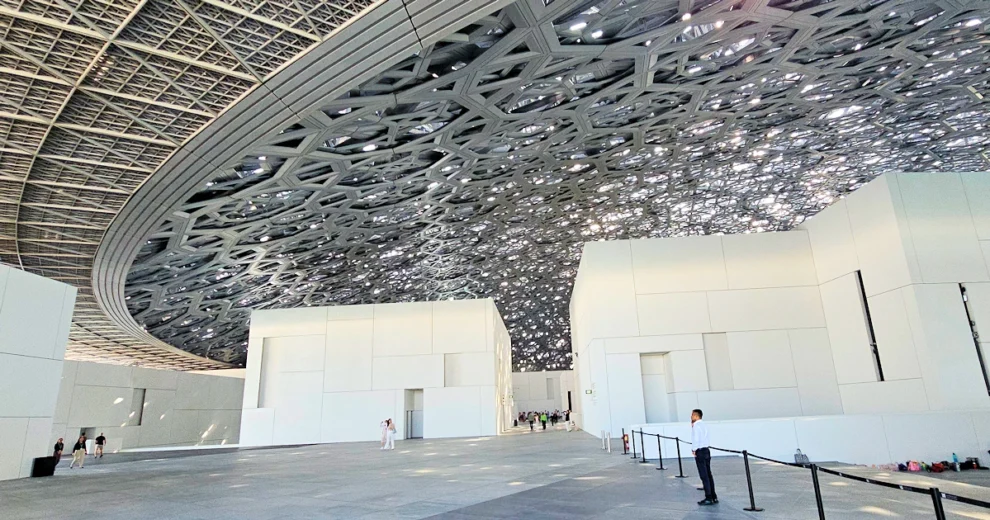 Abu Dhabi - Louvre - Deckenkonstruktion